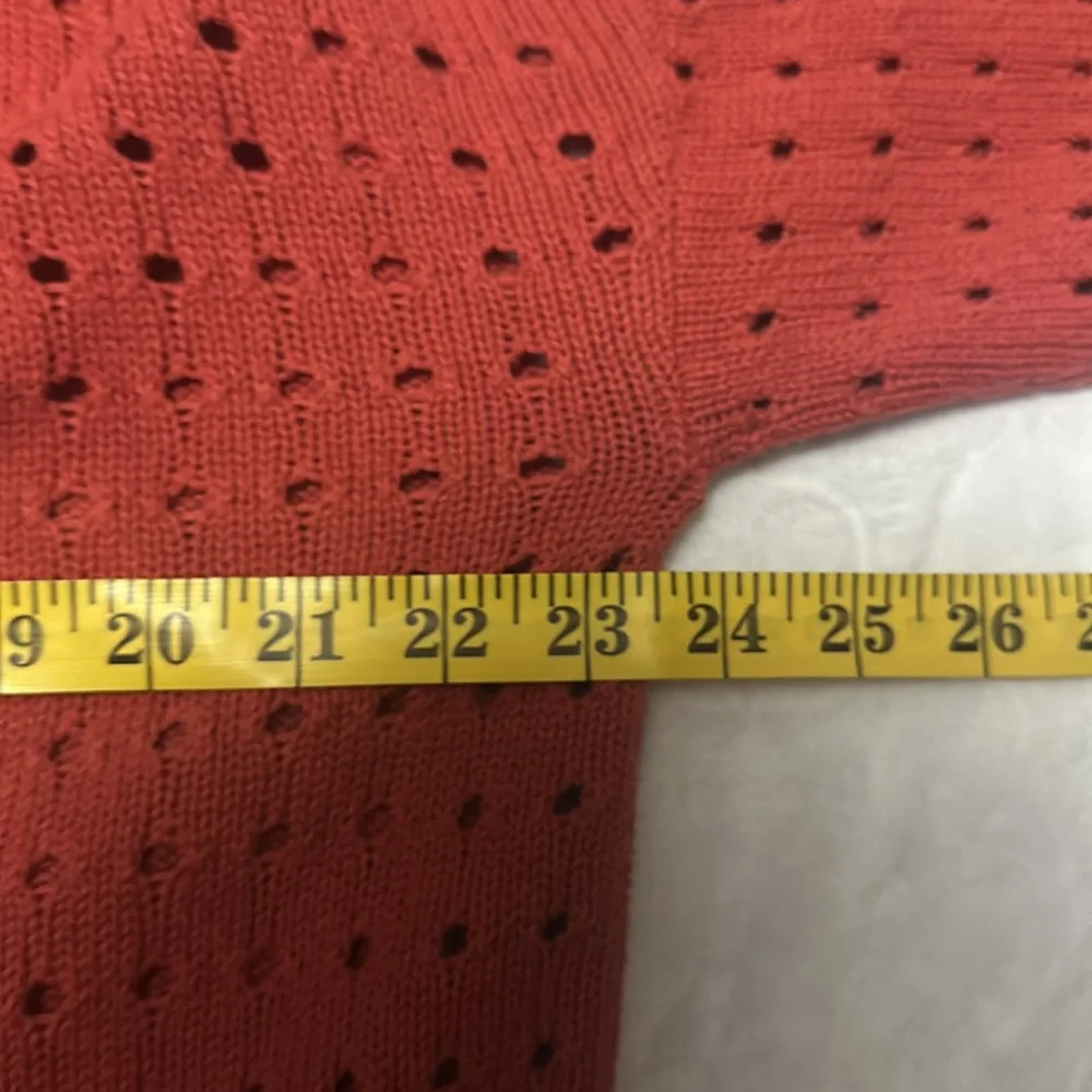 Torrid Cable V-Neck Boyfriend Cardigan Sweater Baked Apple Women's Size 1 (1X) - Picture 11 of 13